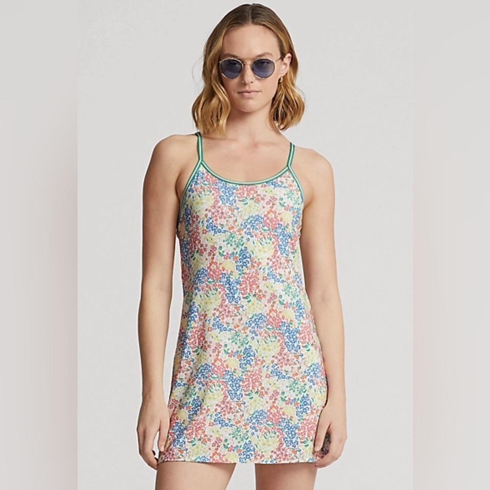 Rlx Ralph Lauren Floral Racerback Tennis Dress Size M Nwt
